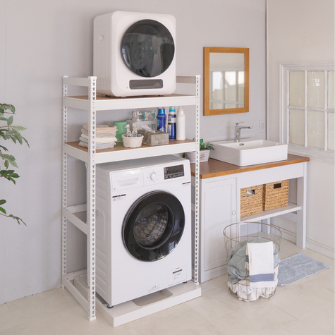 251007「小型乾燥機置き付きランドリーラック-1」
